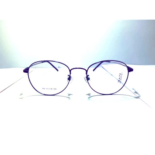 SN106 kacamata korea oval elastis titanium radiasi normal minus UV paket frame dan lensa