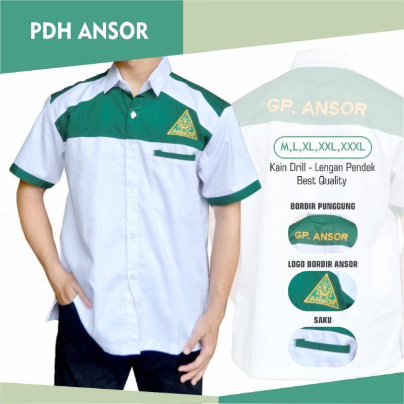 PDH Ansor NU / Baju Ansor / Atasan Ansor