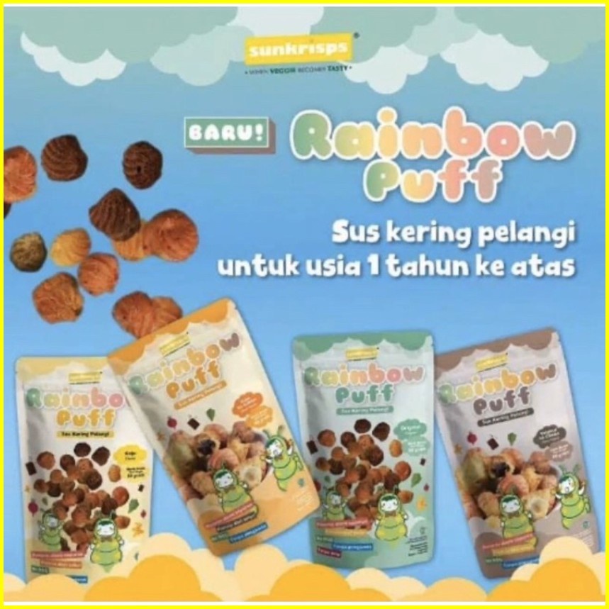 SUNKRISPS Rainbow Puff 50g - Camilan Anak