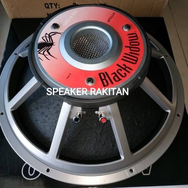 Speaker Apollo 18 Inch Black Widow 1805 8 Md Shopee Indonesia
