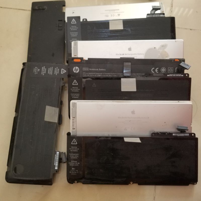 BATERAI LAPTOP BEKAS LITHIUM POLIMER APPLE