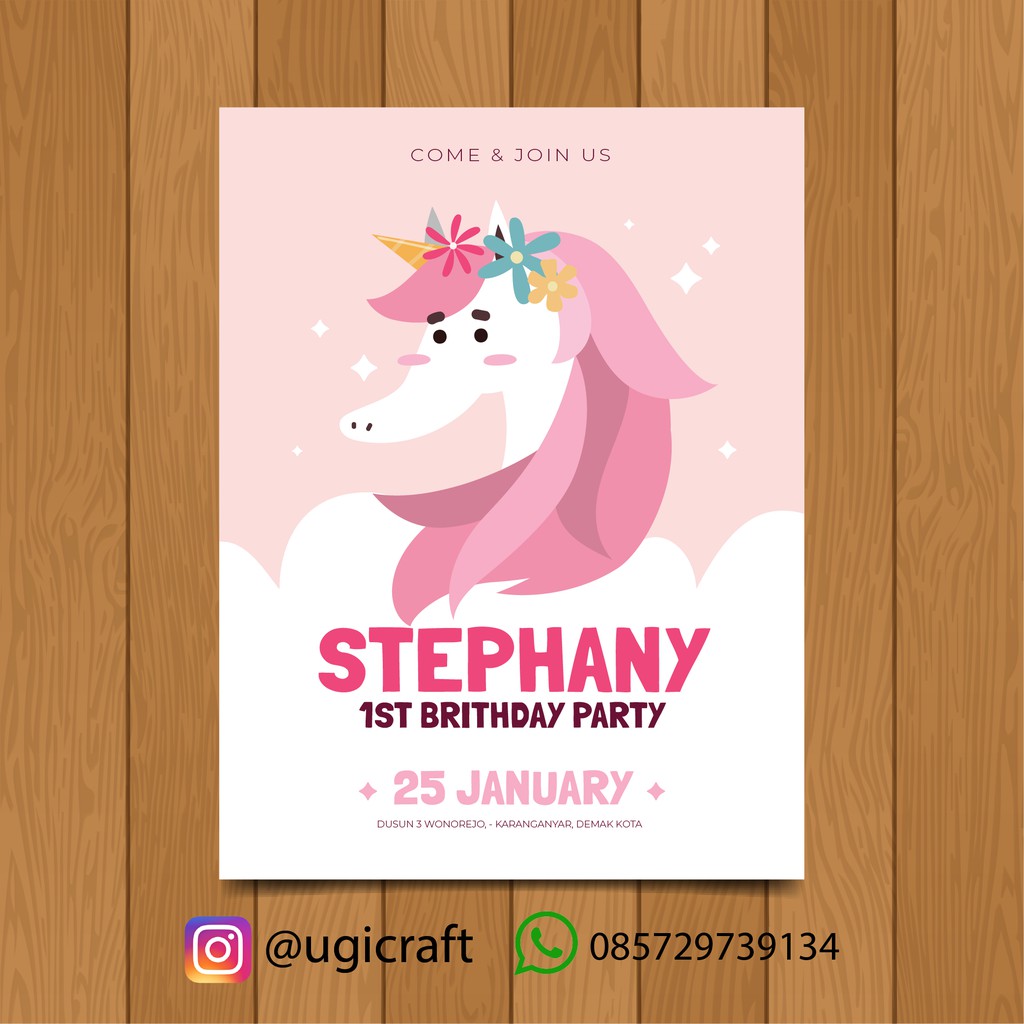 View Contoh Desain Kartu Undangan Ulang Tahun Gif