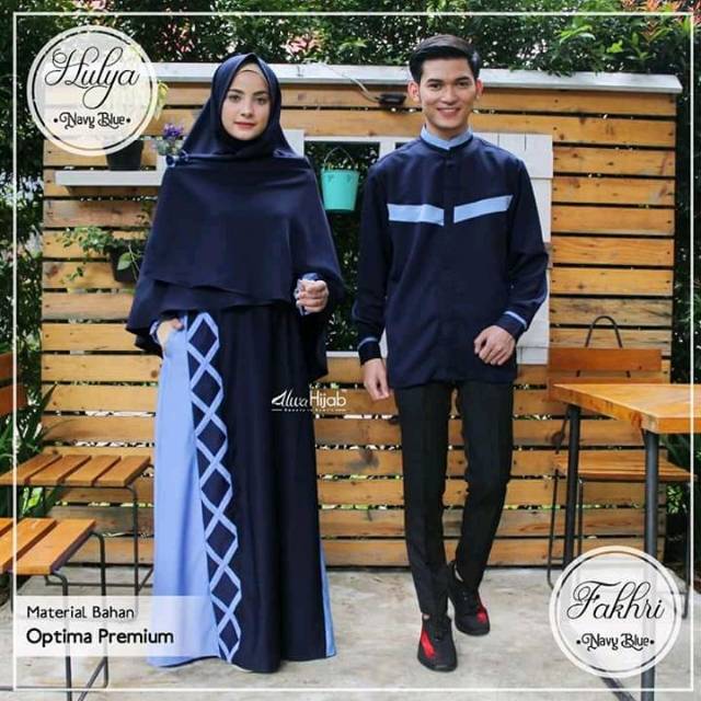 Set couple hulya fahri ori alwa hijab
