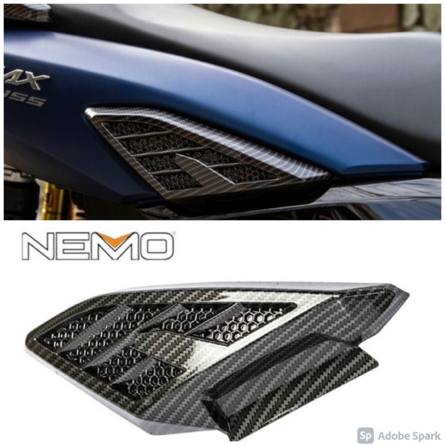Cover pijakan kaki new nmax Cover body kiri kanan carbon nemo SP