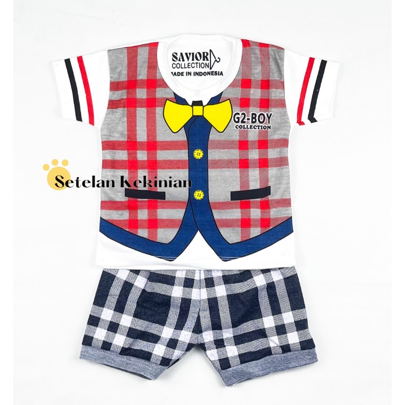 Set Anak Laki Laki 0-12bulan Model Gambar Rompi Lucu Newborn Kado Akikah Keren Set Baby Boy Murah