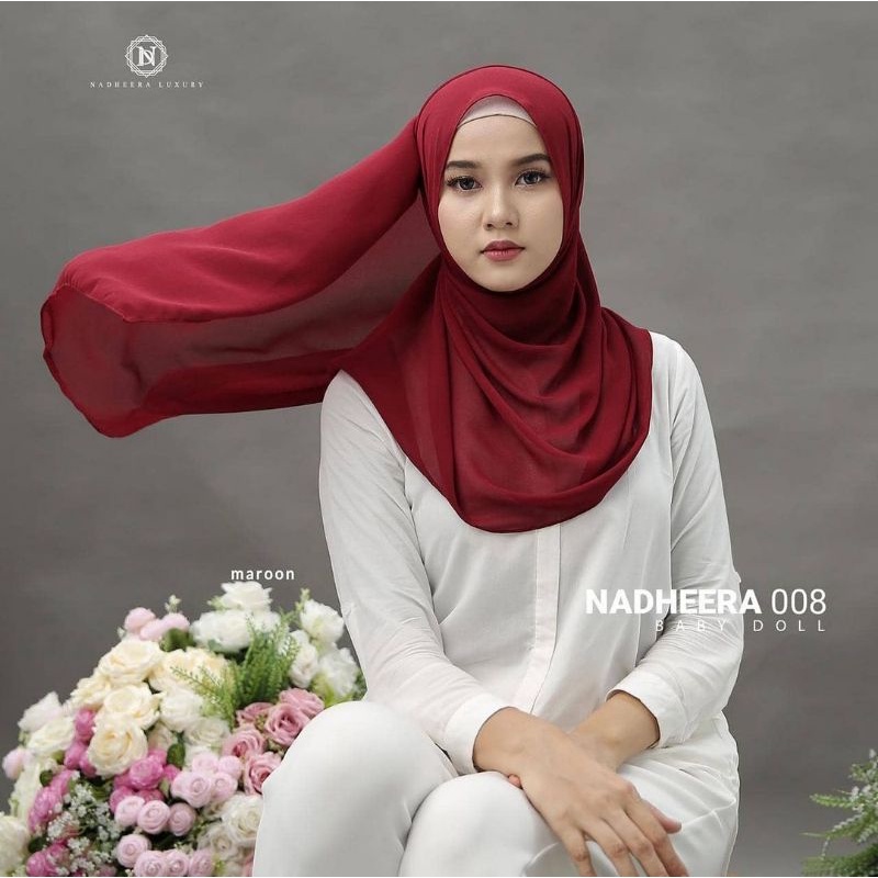 Pashmina Nadheera 008 Maroon