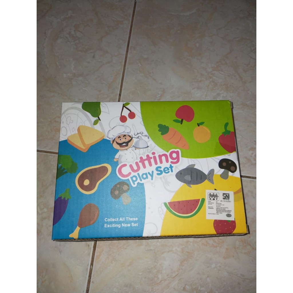 Mainan Edukasi Buah Sayur Potong / Cutting Play Set