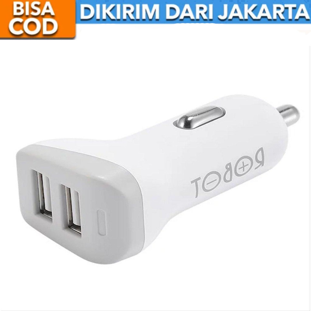 ROBOT RT-C06 Dual USB Output Car Fast Charger 2.4A