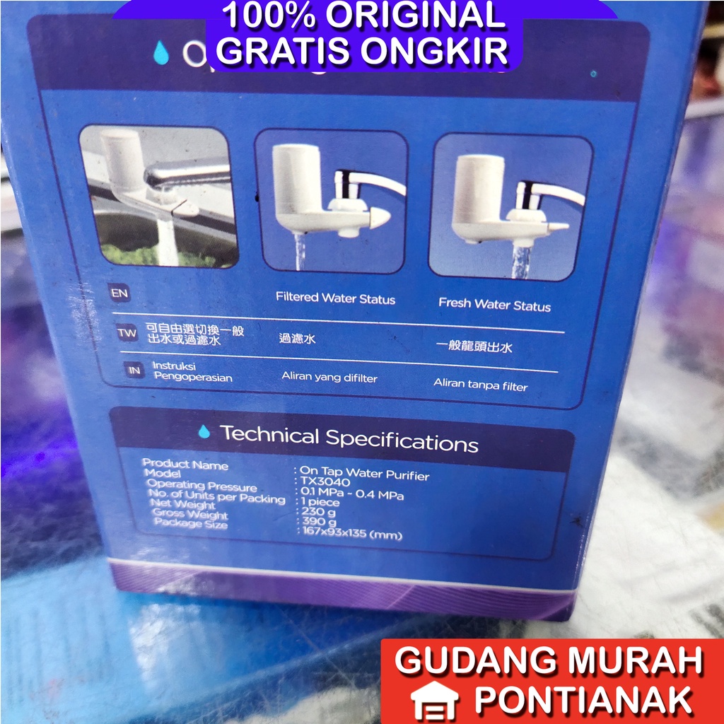 Pure it Water Purifier Penjernih Penyaring Kran Air TX 3040