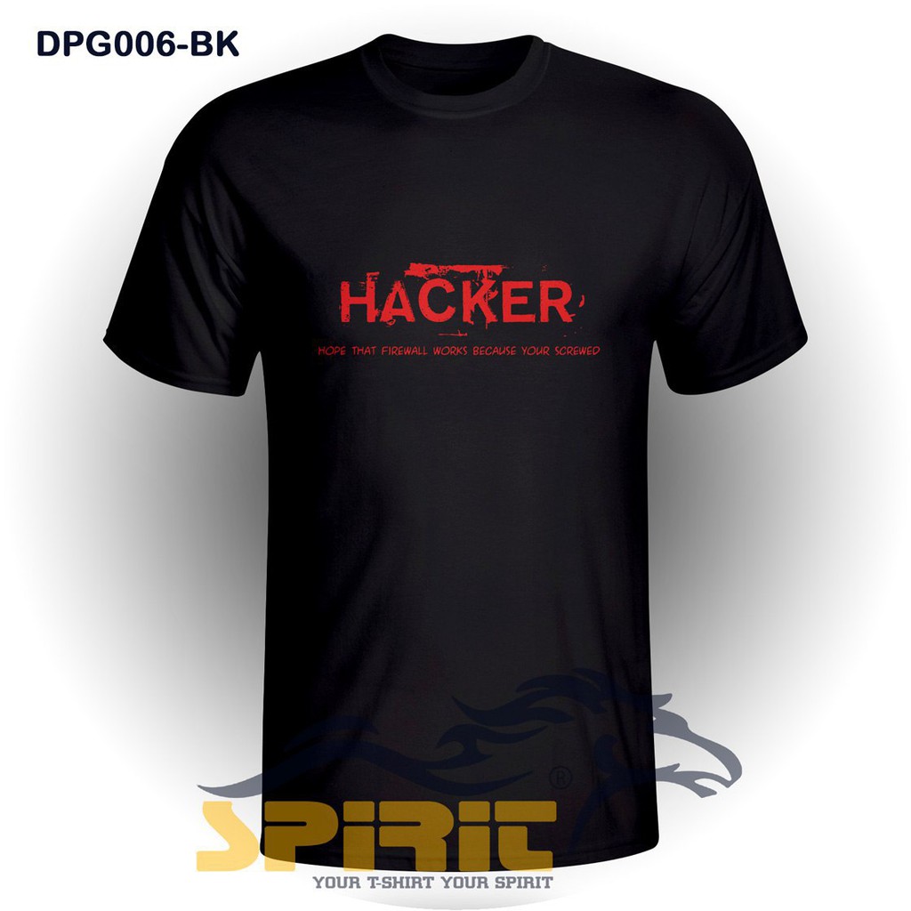 KAOS PRIA IT HACKER PREMIUM COTTON COMBED 24S LENGAN PENDEK