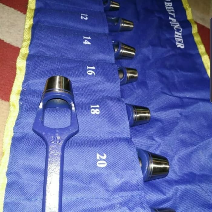 

Alat Pembolong Plat Plong Set - Hollow Punch Set 14 Pcs