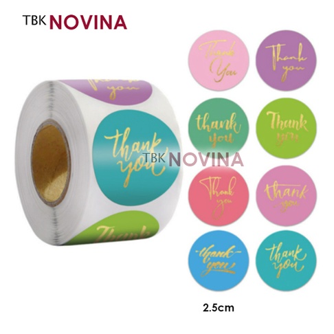 

[KODE 130] Stiker Thank You / Label Segel Thank You (10 pcs)