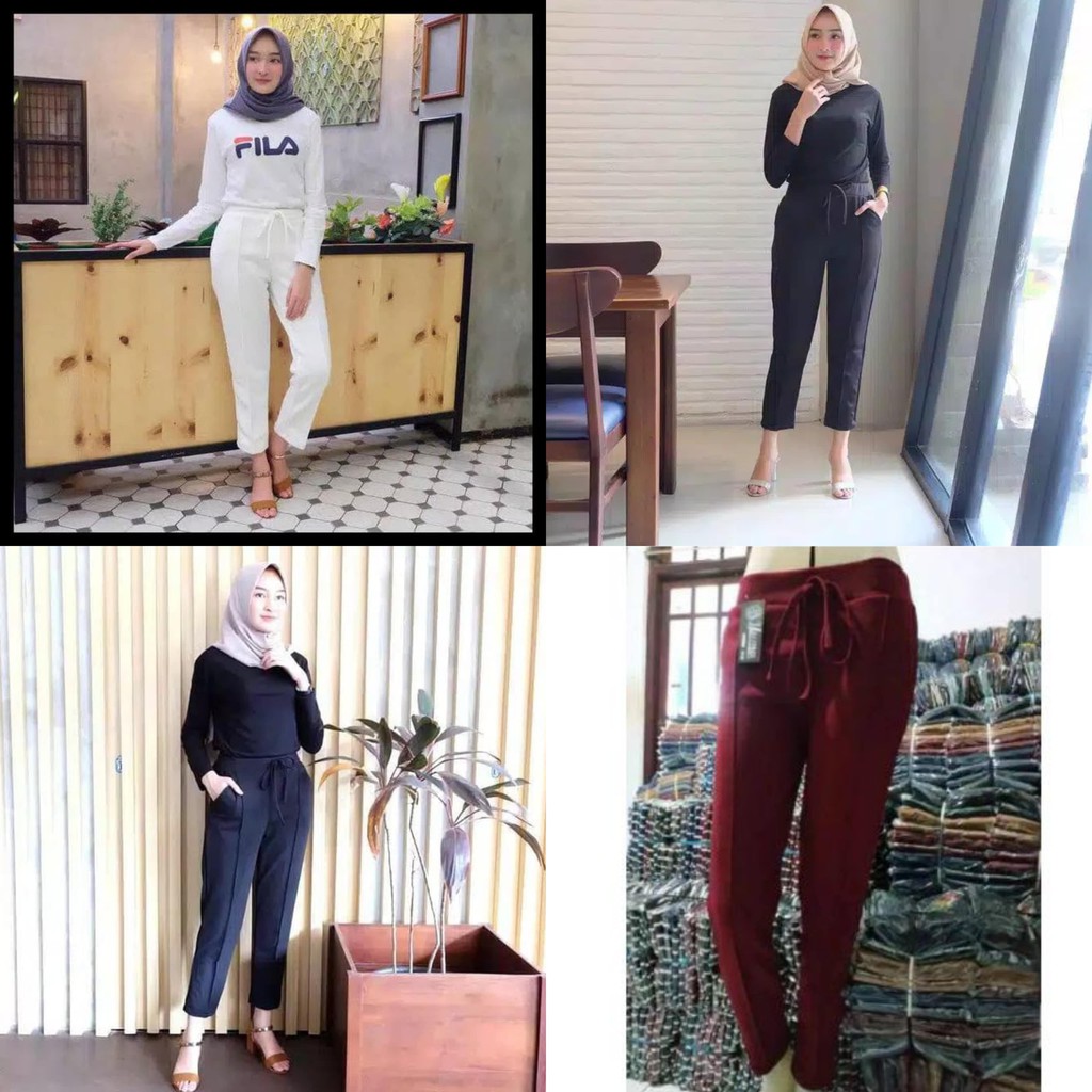 CELANA LUNA DOTY BASIC PANTS /CELANA  PENSIL /BAHAN SCUBA