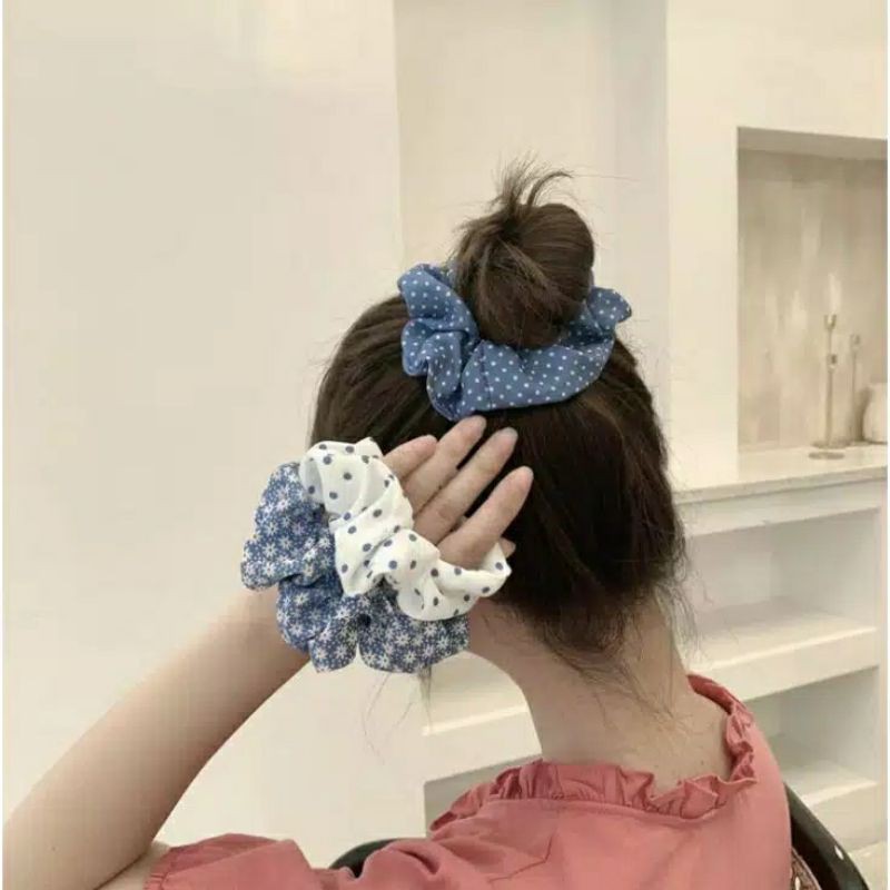 IKAT RAMBUT KOREAN KHUSUS BIRU 1PCS