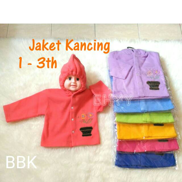 Jaket Kancing Bayi Anak 1 - 3 tahun