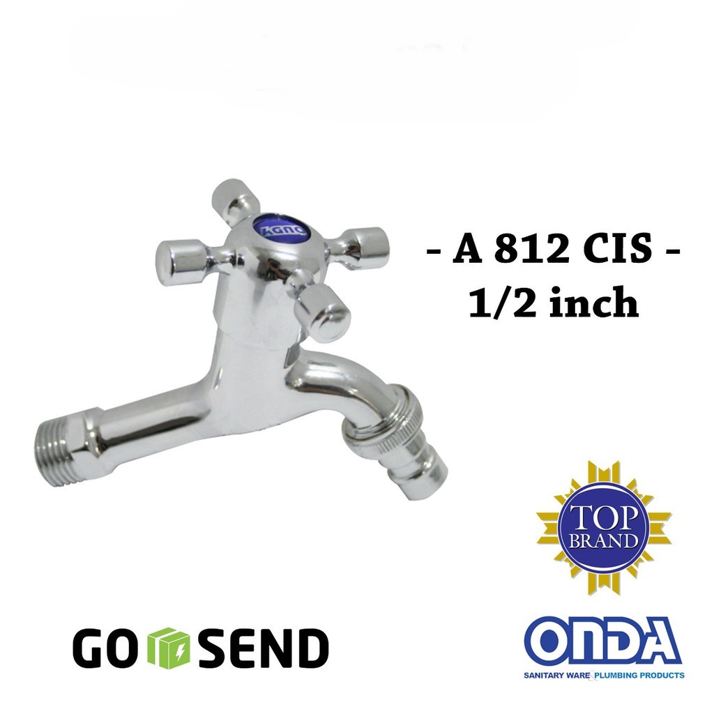 Kran/ Keran Air Onda A812CIS Stainless 1/2Inch (+)