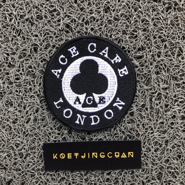 Patch/Emblem Bordir Jahit Ace Cafe London bulat