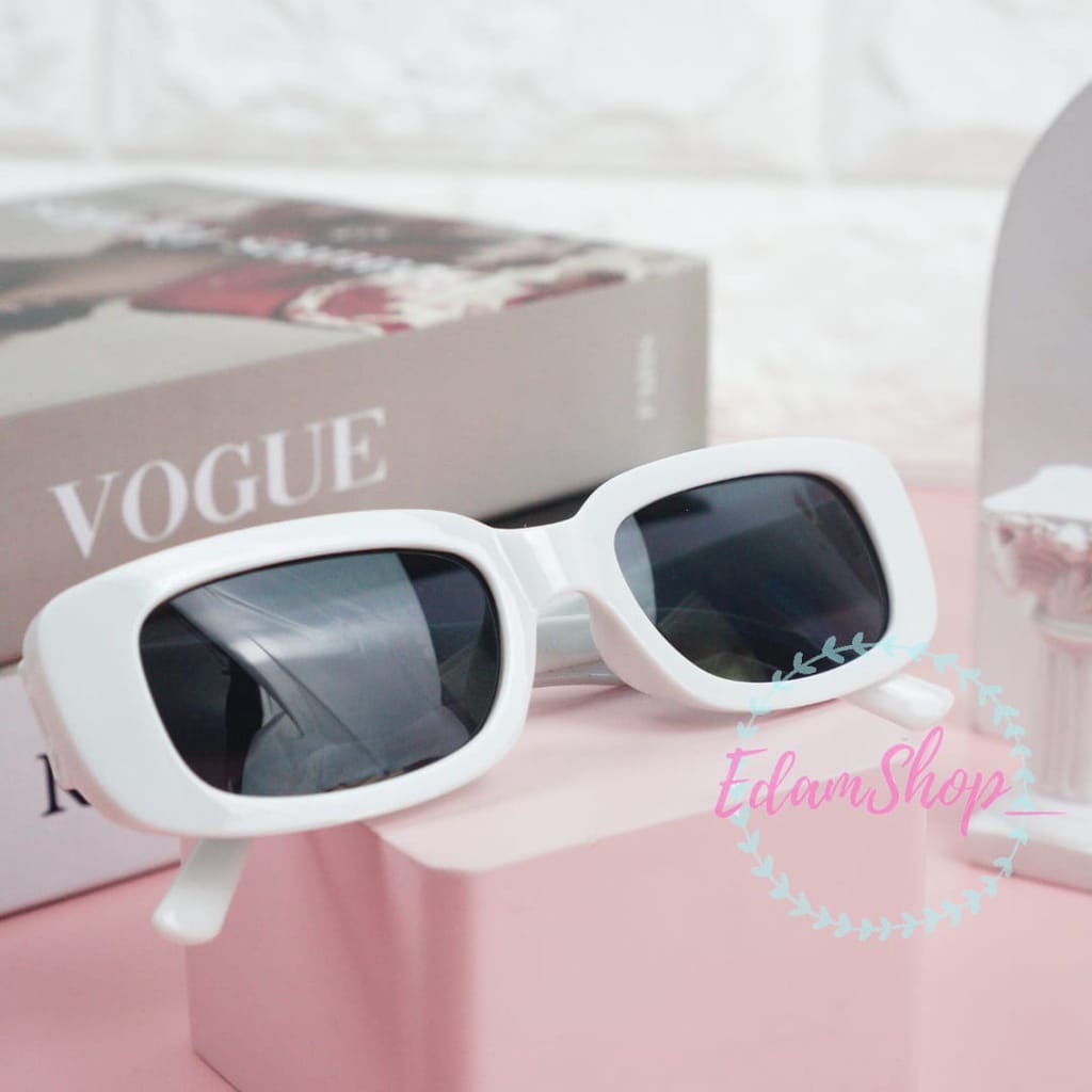 KACAMATA KM04 KACAMATA HITAM Wanita/Pria Sunglasses Kacamata Hitam Abu Bingkai Hitam Anti-UV Kacamata import Kacamata Hitam Pezavin Gaya Eropa Dapat Dipakai Wanita Maupun Pria KACAMATA SEGIEMPAT