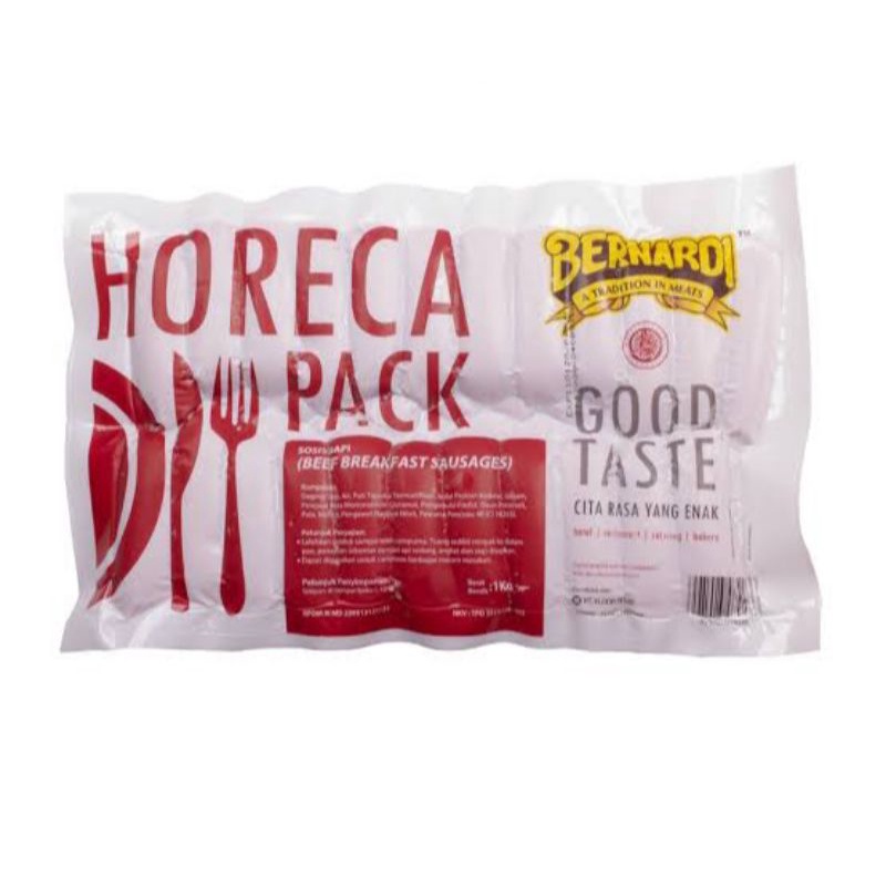 

[Pengiriman Express] BERNARDI HORECA PACK BEEF BREAKFAST 1KG VP