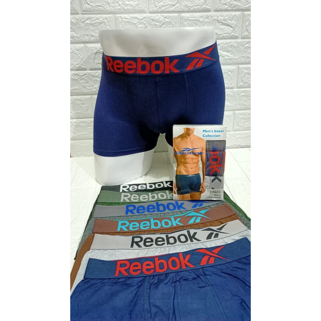 PROMO !!! 3 BOXER REBOOX || CELANA DALAM BOXER PRIA