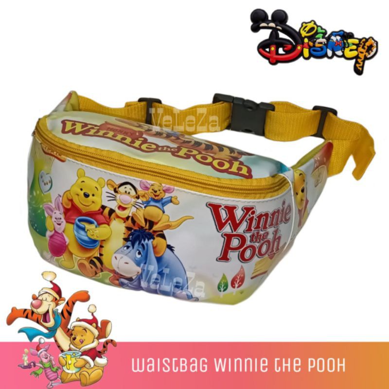 TAS BAHU ANAK TAS SELEMPANG KIDS TAS ANAK KARAKTER WINNIE THE POOH WAIST BAG ANAK