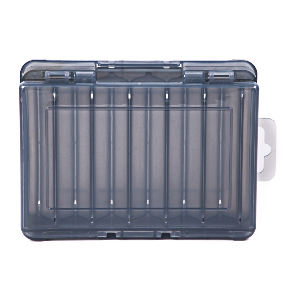 HENGJIA 14*10*2.8CM Fishing Bait Storage Box Double-Layer Fishing Bait Box Portable Multi-grid Fishing Tackle Storage Box