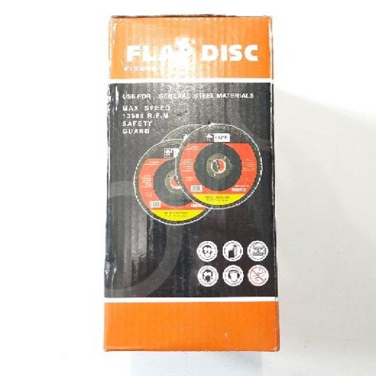 Flap Disc 4&quot; Amplas Susun grit 100 / Amplas tumpuk Harga Per Kotak (C356K)