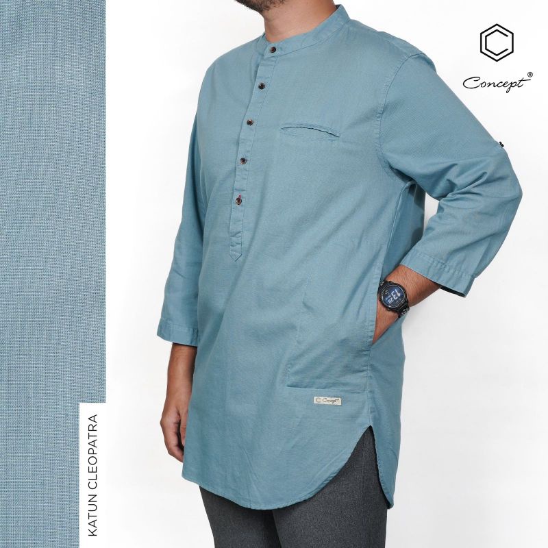 TERBARU KOKO KURTA LENGAN 3/4 KATUN CLEOPATRA (CONCEPT)