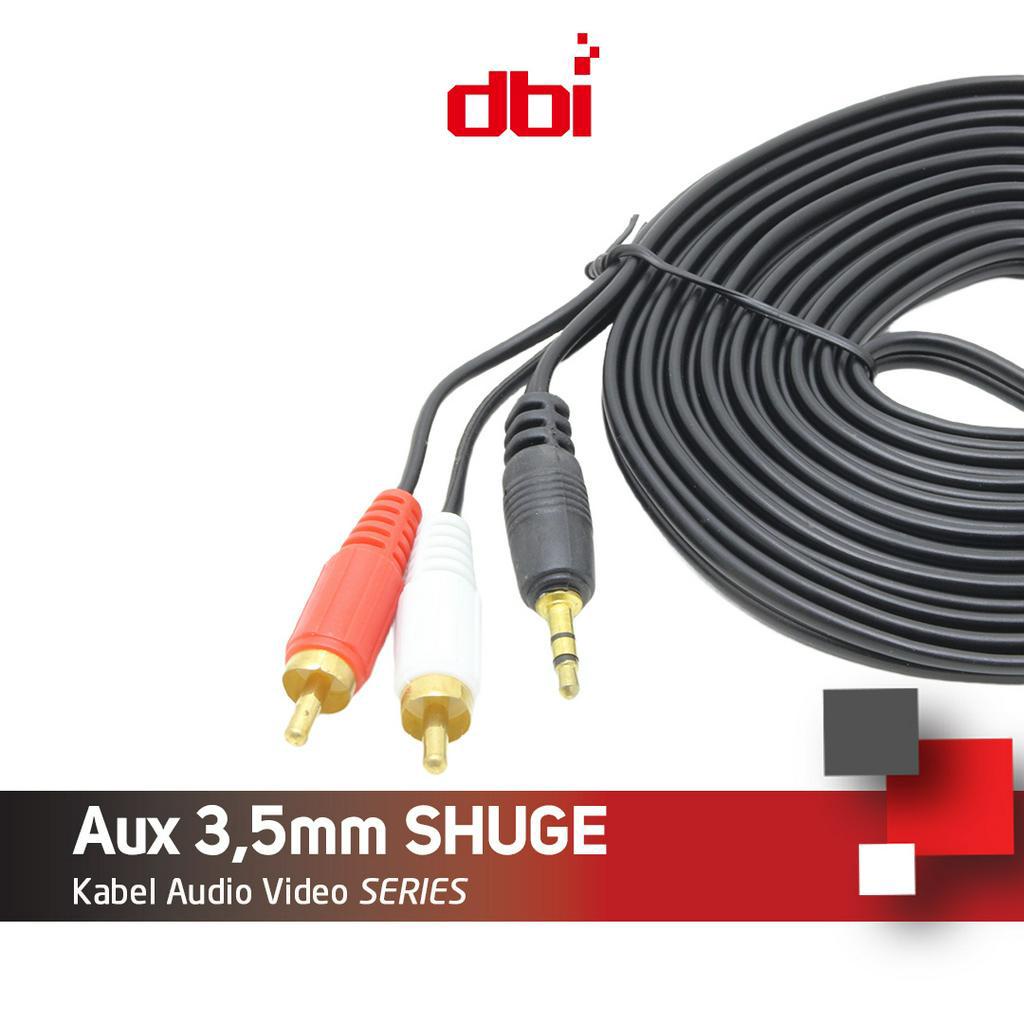 Kabel Audio Aux Jack Audio 3,5MM Male to RCA Shuge Panjang1,2M 5M