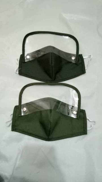 Masker 2 in 1 + Face shield