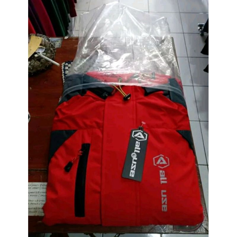 jaket gunung pria all use outdoor windroof waterproof M-10XL