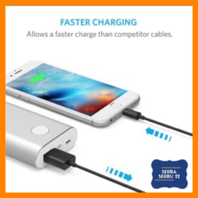 Anker Kabel Lightning Premium 3ft / 0.9m Iphone