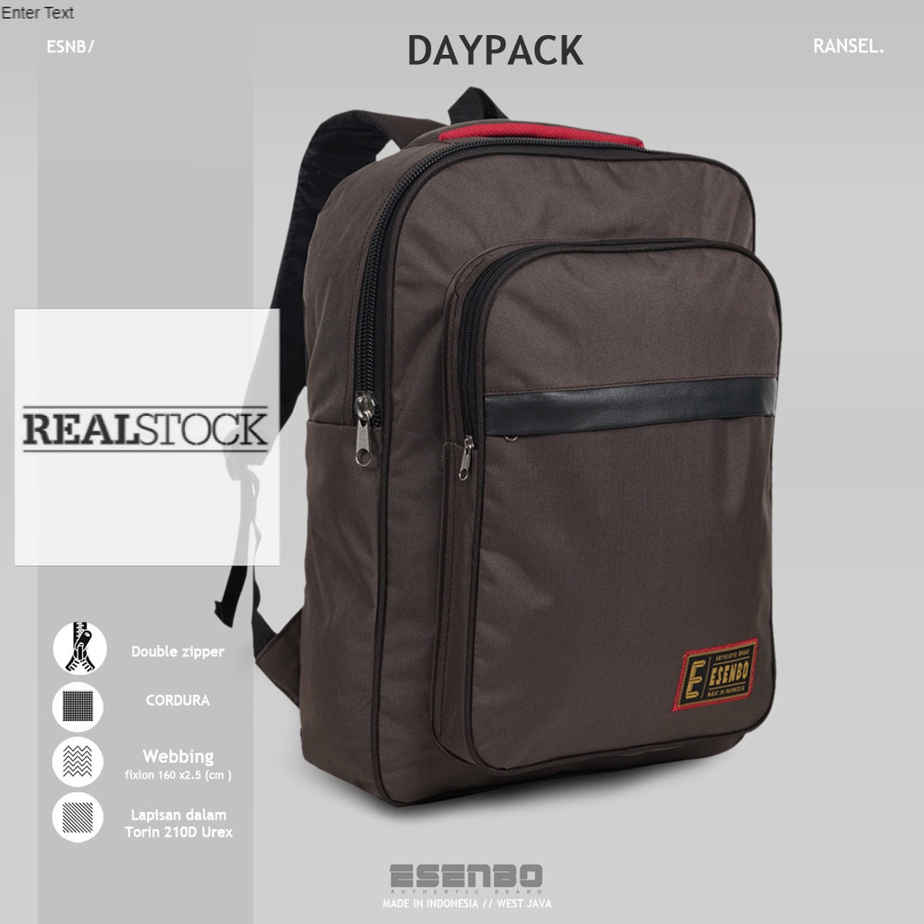 ORI Ransel Pria ESENBO DAYPACK / Ransel Laptop / Ransel Kasual / Tas Punggung / Tas Pria / Tas kerja