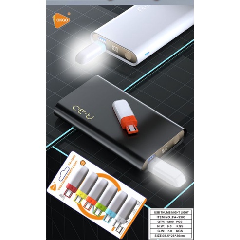 Lampu Tidur USB Mini LED Emergency Lamp Reading FA-3303