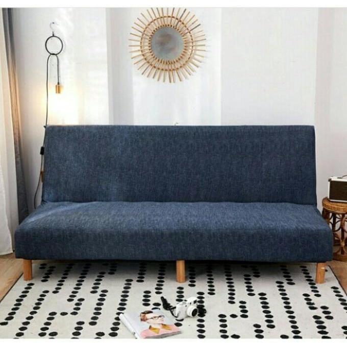 Elastic Vintage Sofa Bed Cover / Penutup Sofa Bed Shabby Polos