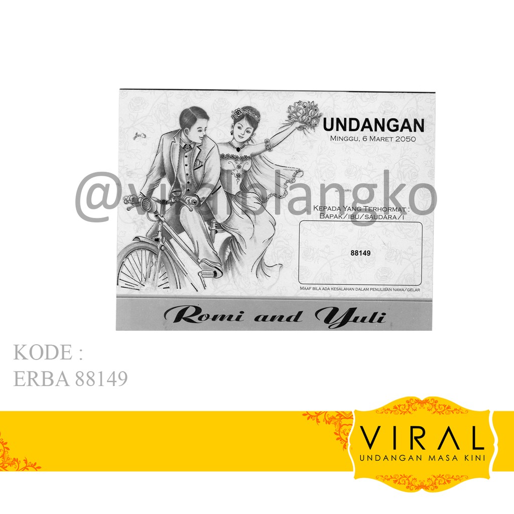 Blangko Undangan Erba 88149 Isi 100 Harga Murah