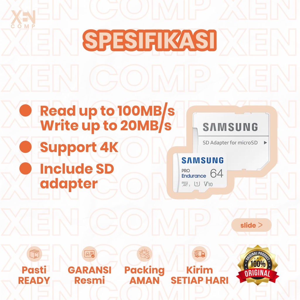 Micro SD Samsung EVO Plus 64GB / 128GB/ 256GB w/Adaptor Original