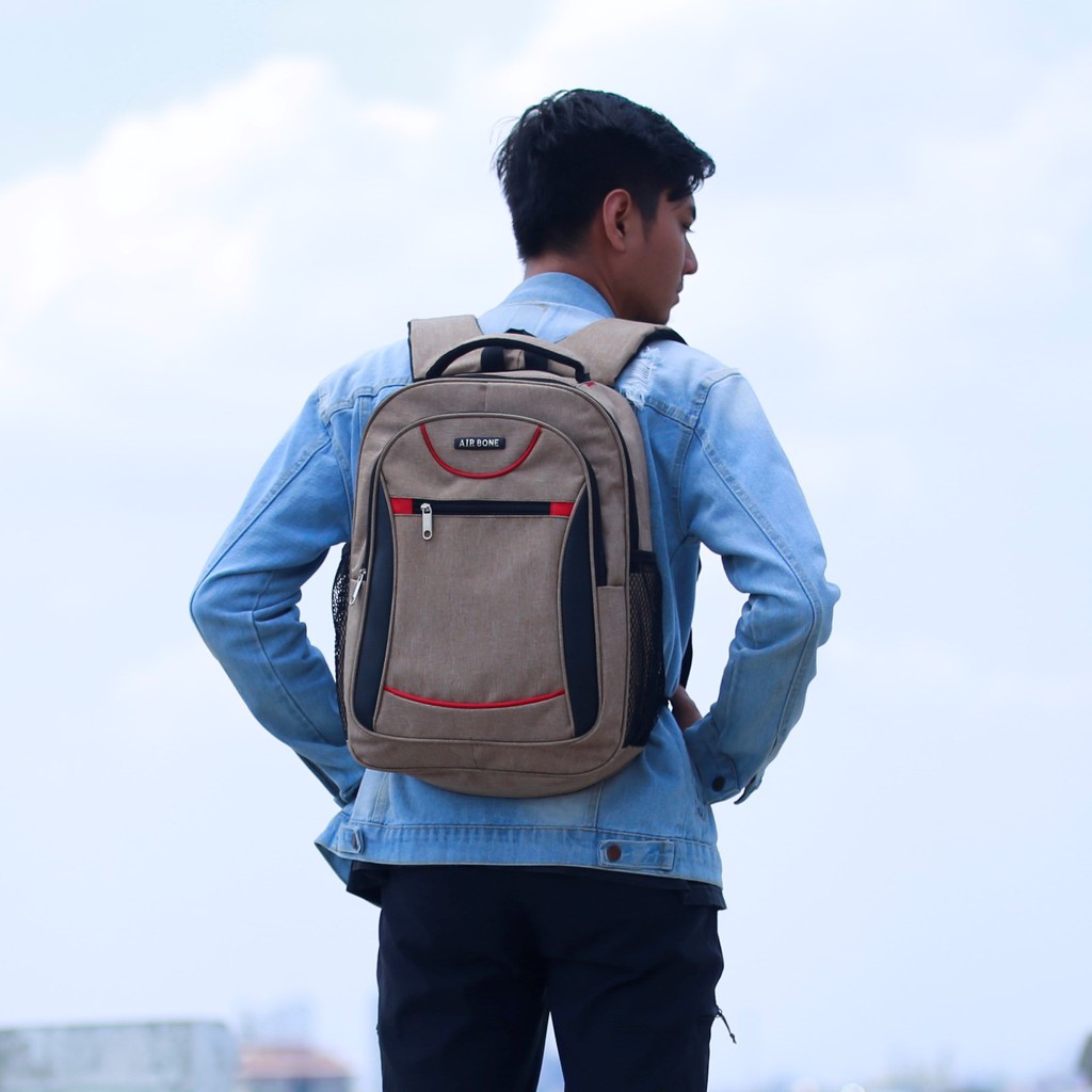 Tas Laptop 14 Inch Ransel Punggung Backpack Multifungsi Kuliah Kerja Travelling Stylish Outdoor Pria