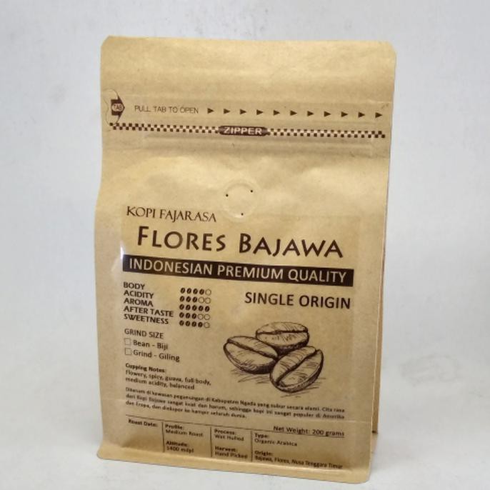 

Kopi Fajarasa Flores Bajawa Biji Kopi Arabica 200 gram FREE ONGKIR