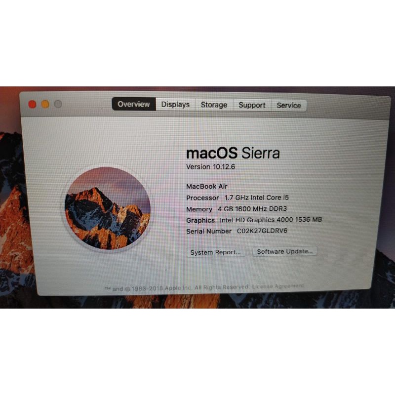 PROMO MAC AIR 11 IN 2012 RAM4 SDD64 COREI5 MULUSS