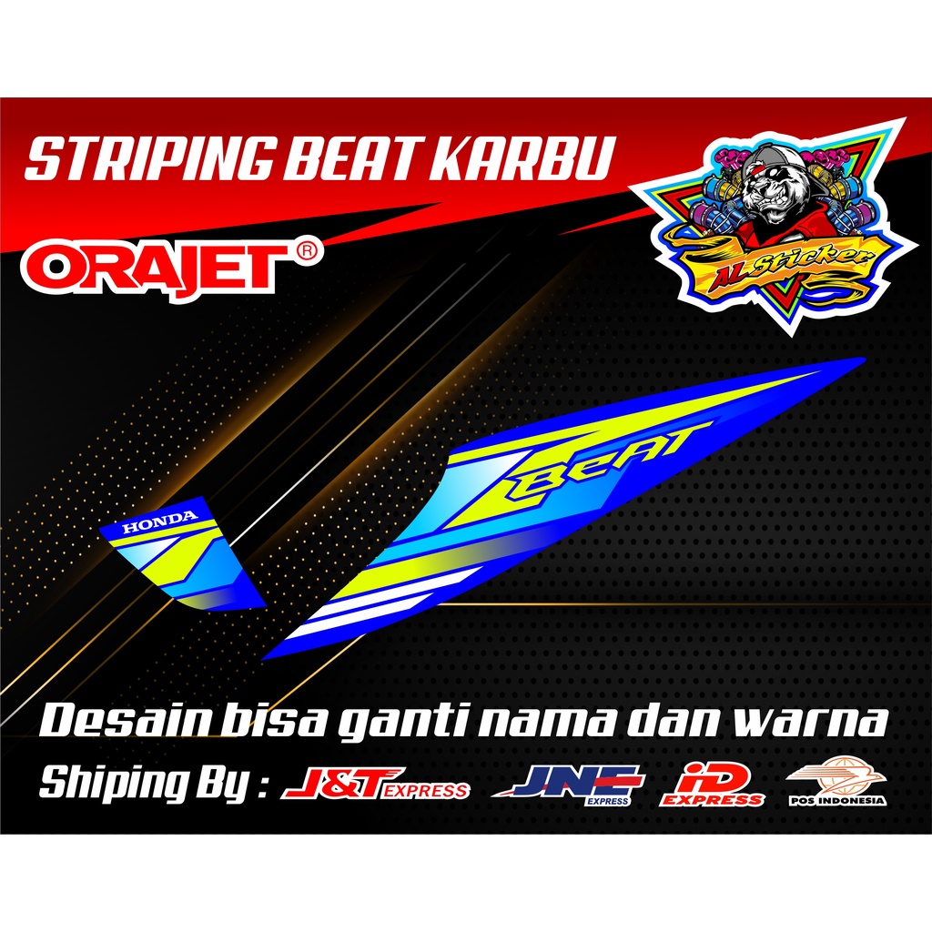 Striping Beat Karbu Road Race Simpel Custom Model Terbaru