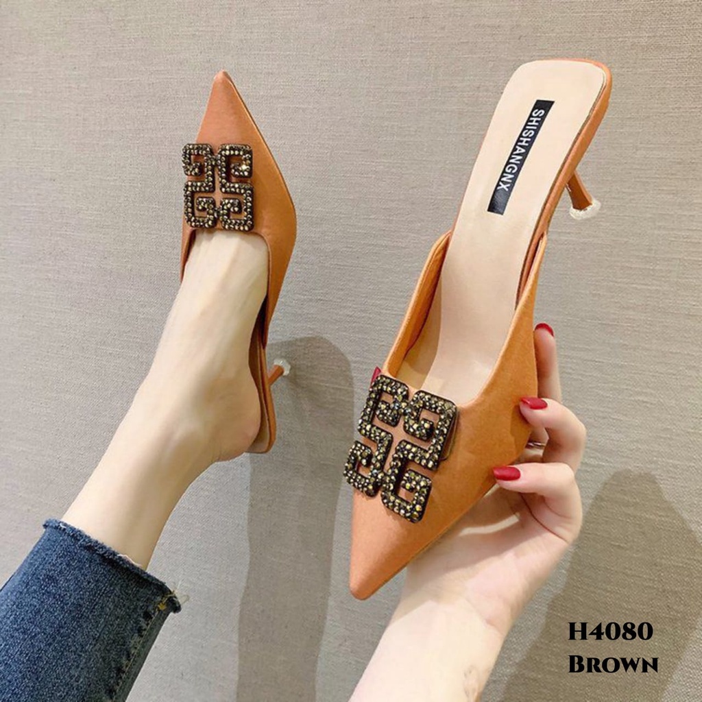 RESTOCK WYN HIGH HEELS SLOPE FASHION KOREA TRENDY H4080