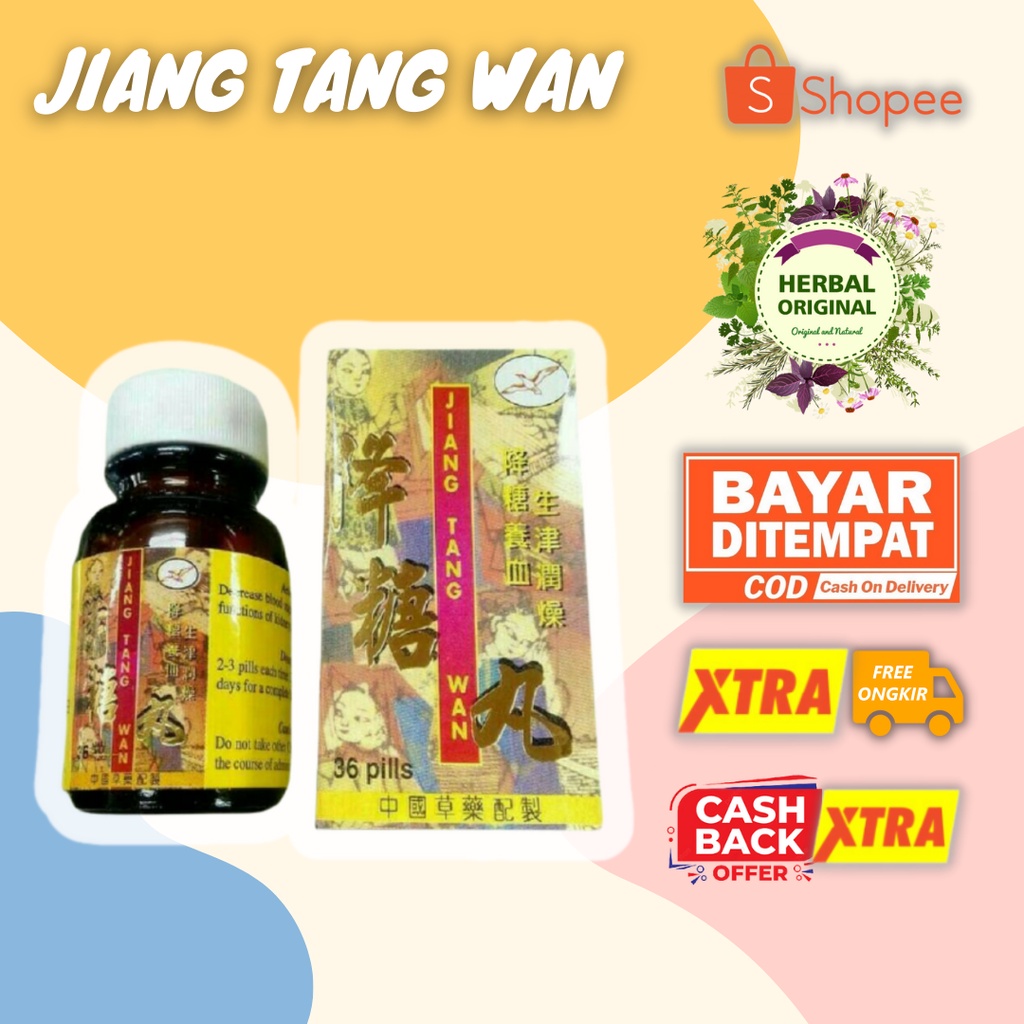[BESTSELLER] HERBAL PENURUN KENCING MANIS, DIABETES, ASAM URAT | JIANG TANG WAN - BPOM ORIGINAL