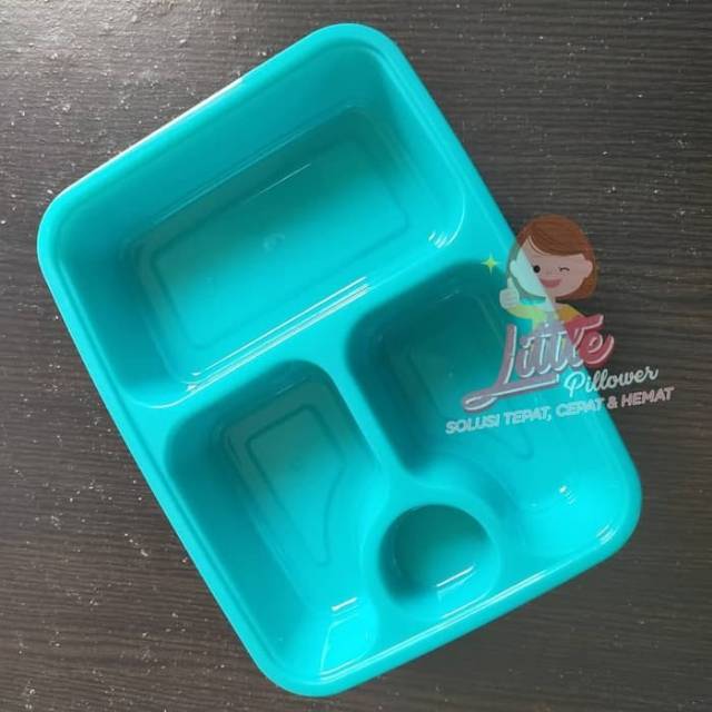 (ISI 25PCS) Bento Plastik FIM Sekat /Lunch Box Plastik/Food Container