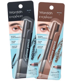 Wardah Eye Expert Eye Brow Pensil Alis Anti Air (Eyebrow Coklat/Hitam/Pensil Alis Wardah/Eyebrow War