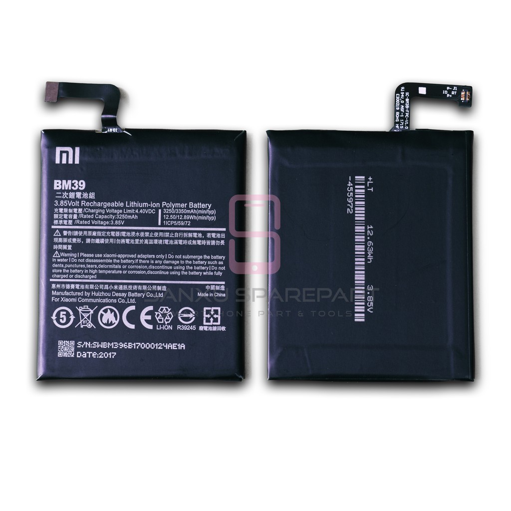 BATERAI XIAOMI MI6 BM39 / BATRE XIAOMI MI6 BM39