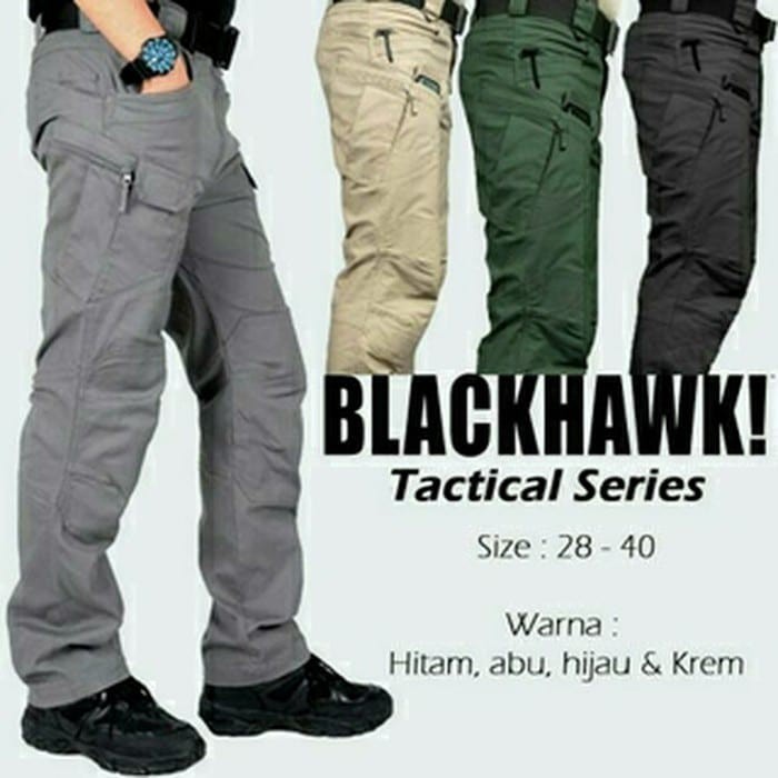 CELANA BLACKHAWK HITAM - BLACKHAWK HIJAU - BLACKHAWK CREAM - BLACKHAWK ABU