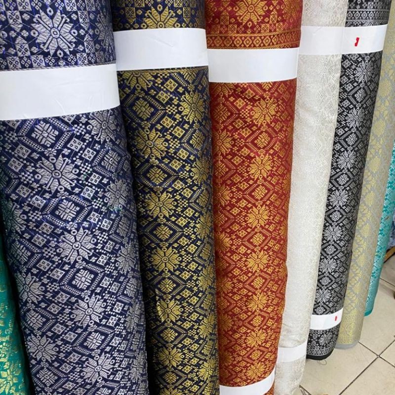 kain songket per roll semi palembang ( isi 40yard )