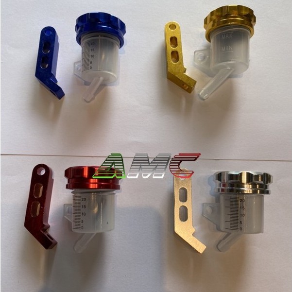 Tutup Tabung Minyak Rem Kecil (Merah/Biru/Silver/Gold) Universal Variasi Motor Tutup Oil Stempel