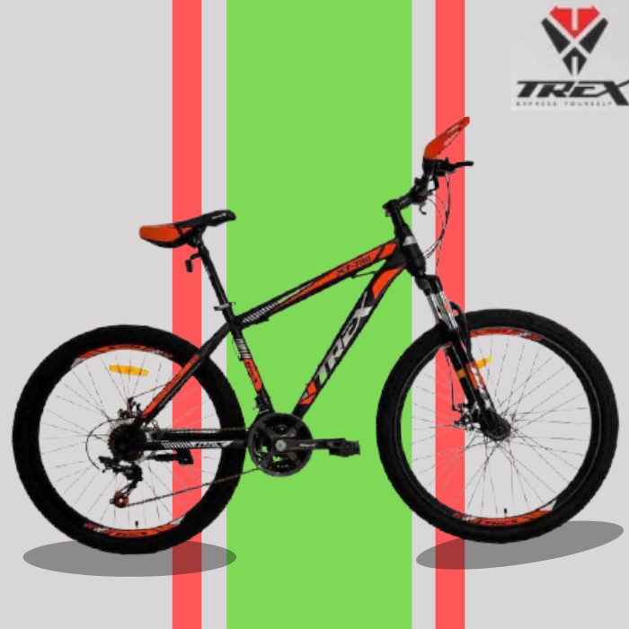 SEPEDA GUNUNG MTB TREX 780 27.5 DOUBLE DISC 21 SPEED ORIGINAL